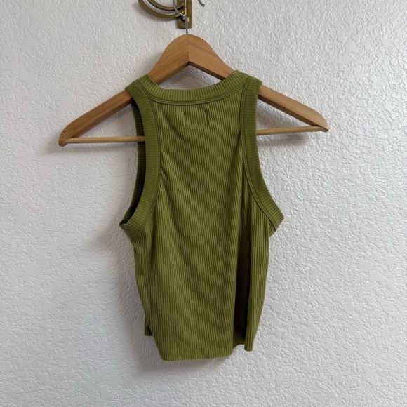WSLY The Rivington Cropped Tank in Cactus Size Large - Picture 2 of 4